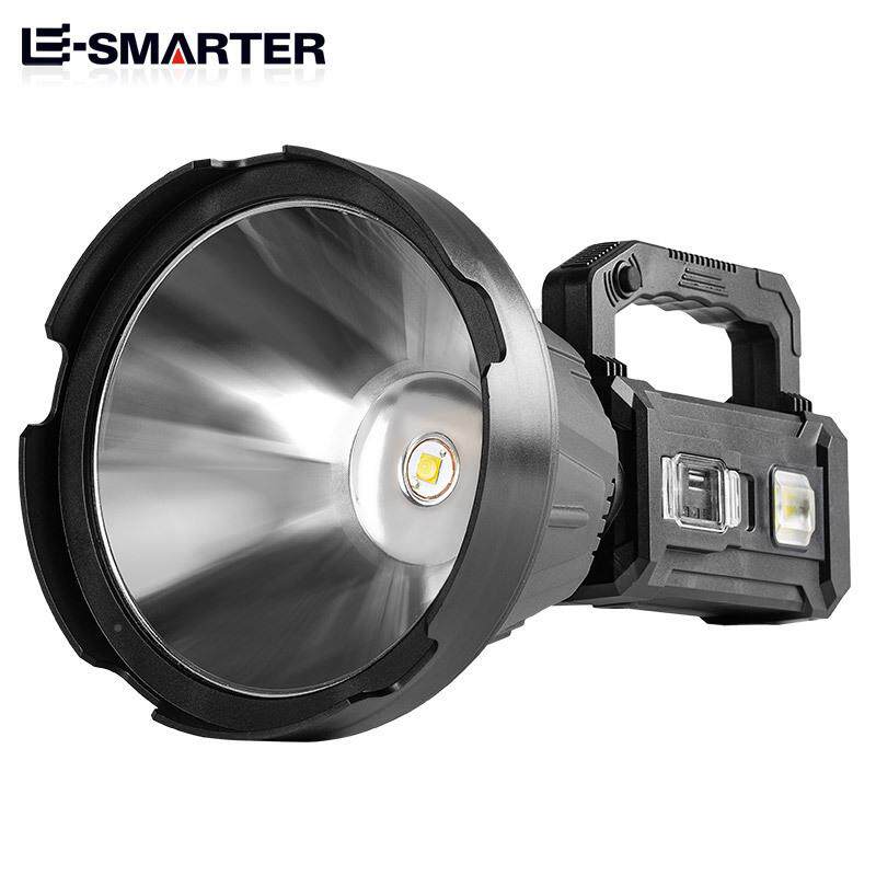 新款多功能P照5探灯强光ED手电太阳L能充W5109W51电0手提灯带多色