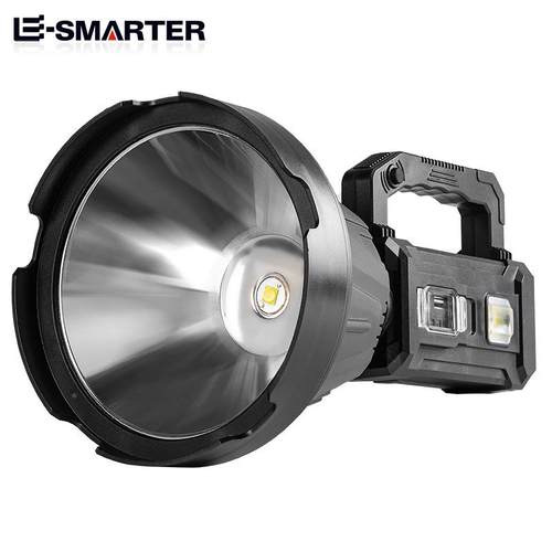 新款多功能P照5探灯强光ED手电太阳L能充W5109W51电0手提灯带多色