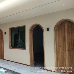 老榆玻璃门窗品蛋糕店网383红古门窗制作复民宿室内门甜窗木做旧