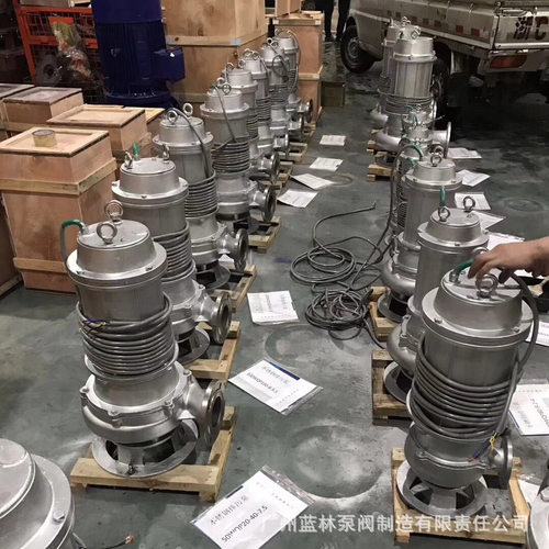 耐酸碱316不锈钢排污潜污水泵 50WQ15-25化工废水排污潜水泵