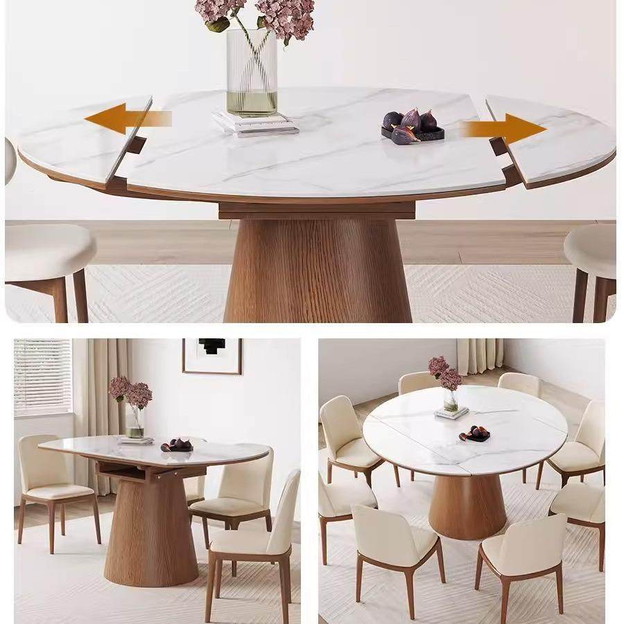 新中式圆岩板实木餐桌伸缩折叠带电磁炉家IHI餐桌两用可用变可吃,鲜花速递/花卉仿真/绿植园艺,其它园艺用品,淘宝优惠券,粉丝福利购,淘宝优惠卷
