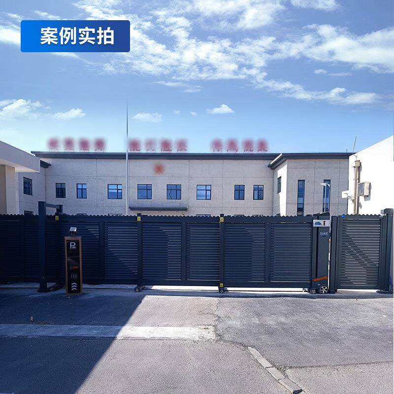 启功电动门段滑门悬门工厂浮530园区段式伸缩平移直线大分门效果