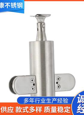 不锈钢栏钢杆商场钢化璃扶手立柱户外工程固定立柱IHR340不锈玻立