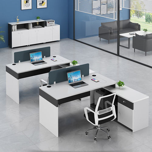 办公室工位桌简约现代公司财务办公桌白色工位职员电脑桌员工卡座