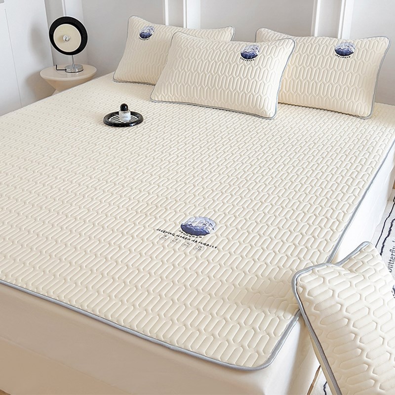 A类夏季冰丝乳胶凉席三件套学生宿舍软床垫单让人夏天席子空调席