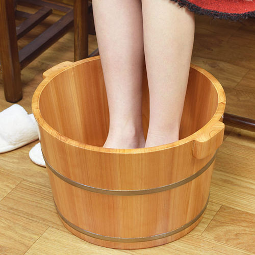香杉木泡脚木桶家用实木足浴洗脚泡脚木盆洗脚盆按摩桶保温木质桶