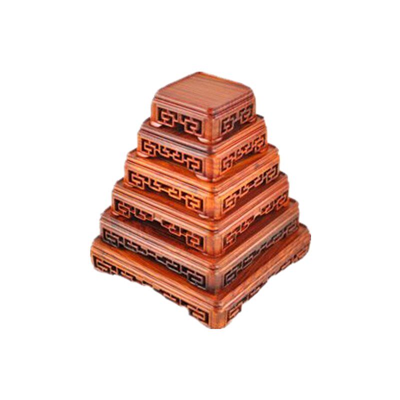 红木正方长方底座 花瓶盆景实木底座 玉玺紫砂壶奇玉石摆件底座