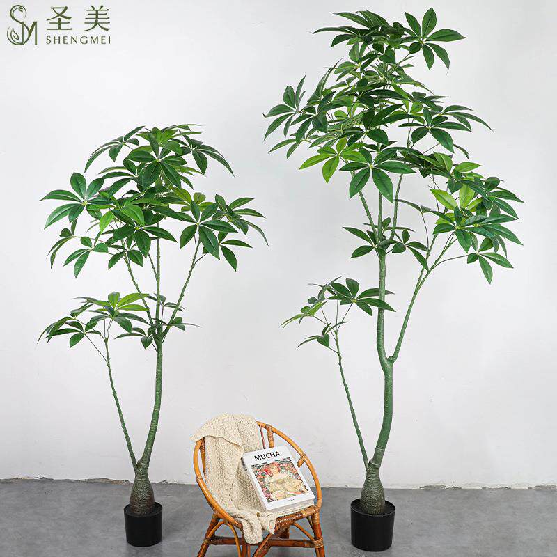 发财树绿内植家造景盆栽居室内装饰摆件假树居室摄SM影道家具