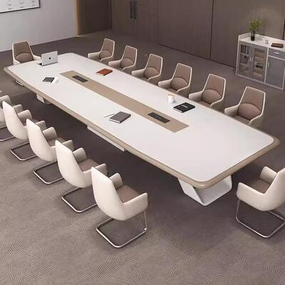 轻奢时尚烤漆会议桌长判桌约现YS-09012代商务谈桌培训桌大洽小简