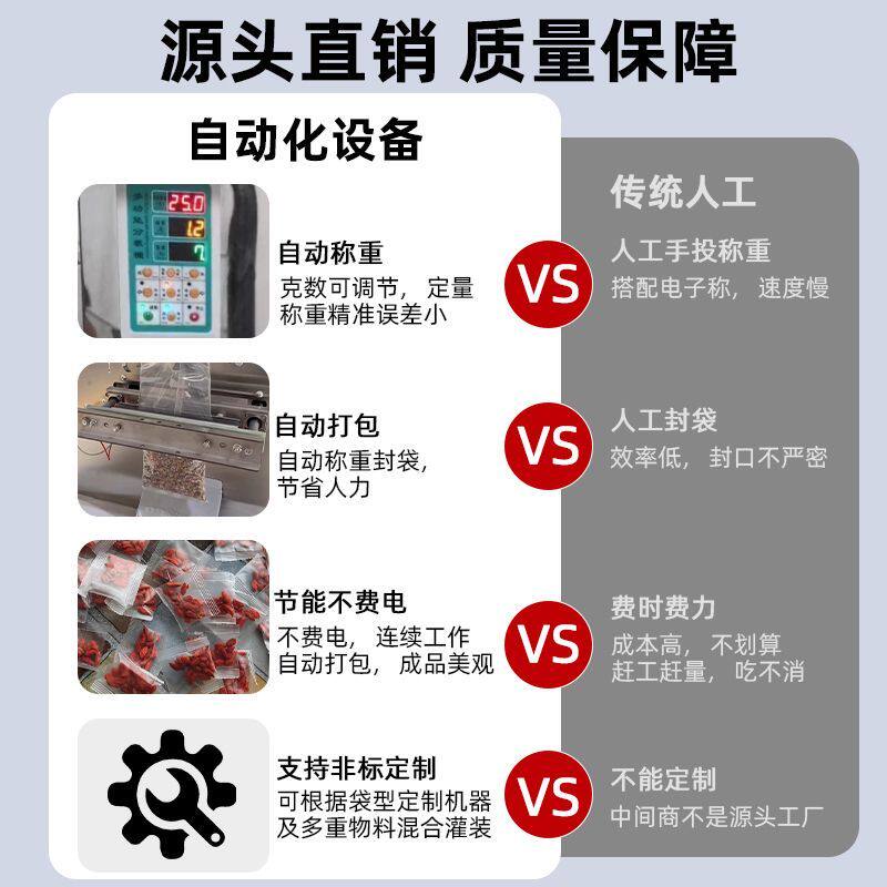 袋泡茶自动称重分装机粉末立式封口机颗粒智能分装机食品机械