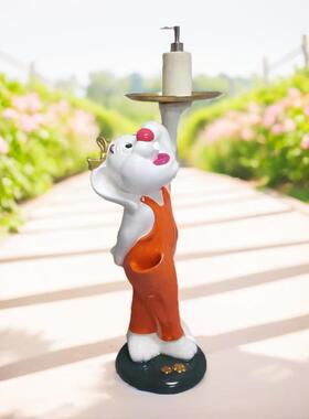 北客欧高档轻桌奢面可CF22981爱兔落子大型地摆件厅电视柜办公室