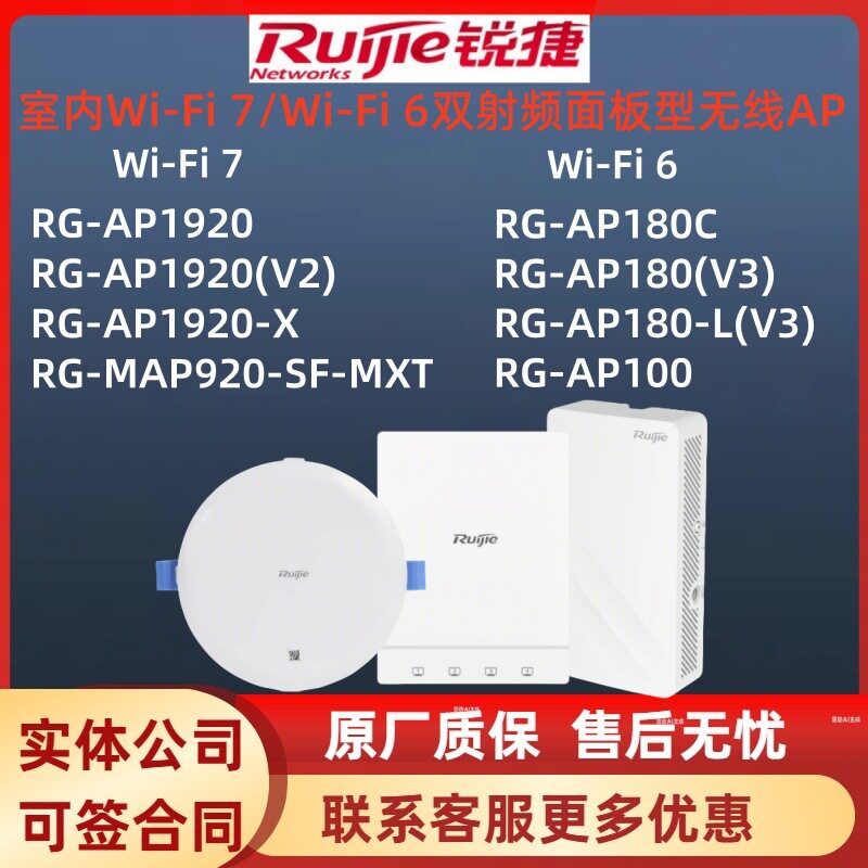 锐捷Wi-Fi7面板APRG-AP系列