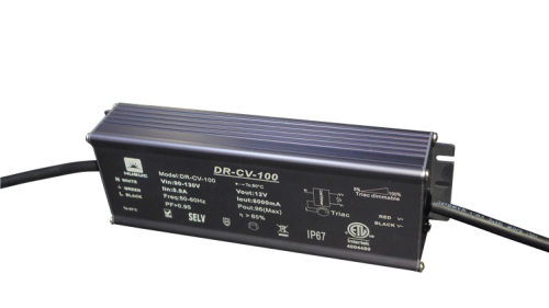 80瓦IP67 恒流恒压前沿后延调光器DALI 0-10V 可控硅户外防水电源