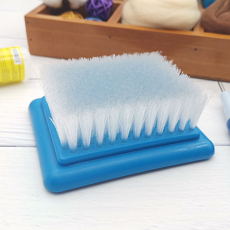 羊毛毡戳戳乐针毡底刷垫工作台戳针手工diy专用工具大号刷