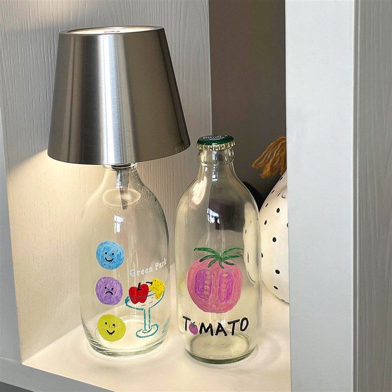 【废旧玻璃瓶改造计画】酒瓶灯氛围小夜灯桌面装饰台灯酒吧吧台灯,家装灯饰光源,装饰台灯,淘宝优惠券,粉丝福利购,淘宝优惠卷