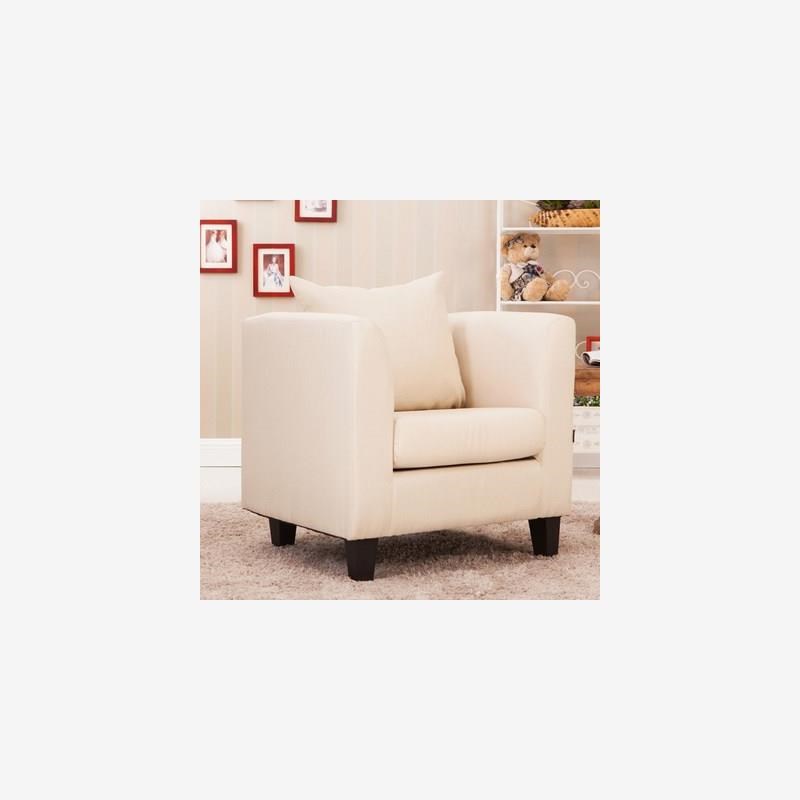 新品时尚简约小户型皮质布艺单人沙发小围椅酒店办公网吧沙发休闲