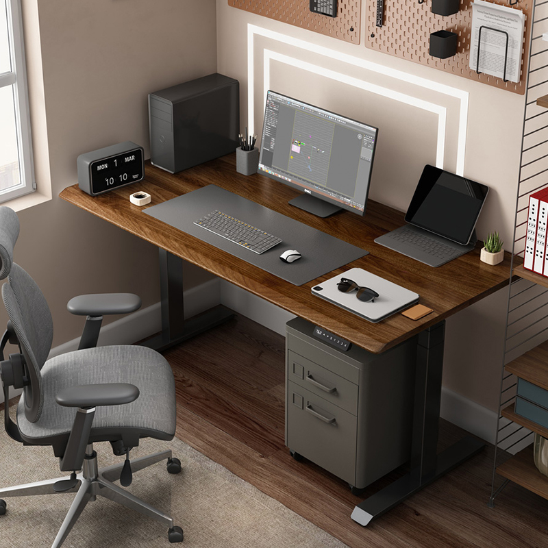 普格瑞司K6智能电动升降桌子办公卧室电脑桌站立家用学习桌工作台