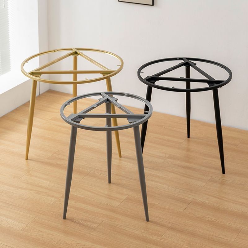 金属圆形茶几支架阳台茶桌腿简约沙发边几桌脚现代铁艺桌架支撑脚