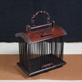 长方形兰花款 蝈蝈笼非遗名家陆氏虫具纯手精工全竹制艺品仿古国潮