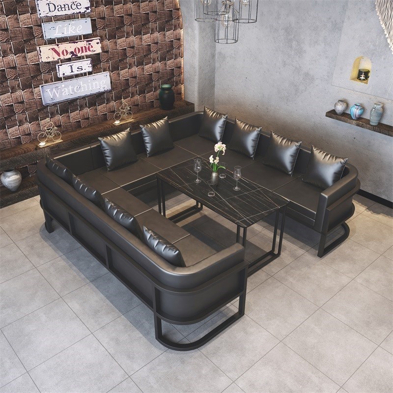 酒吧桌椅卡座工业风餐厅音乐咖啡厅餐吧烧烤饭店清吧商用沙发餐桌