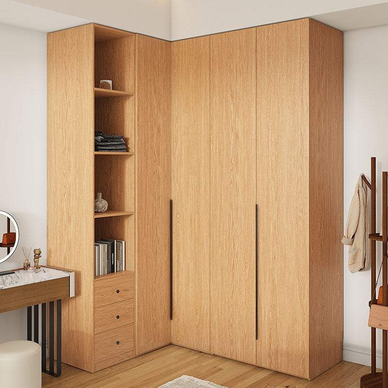 全实木定制橡木L型转角衣柜主卧小户型90度衣橱边柜墙角柜衣帽间,住宅家具,自由组合衣柜,淘宝优惠券,粉丝福利购,淘宝优惠卷