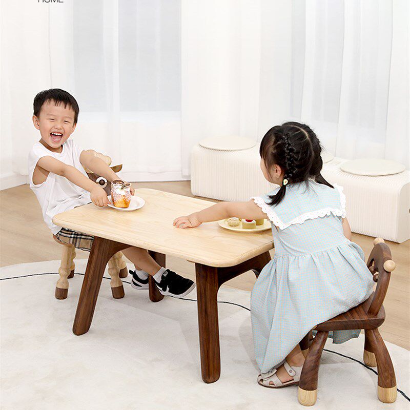 儿童书桌实木宝宝学习桌家用游戏桌绘画桌手工桌幼儿写字桌椅套装