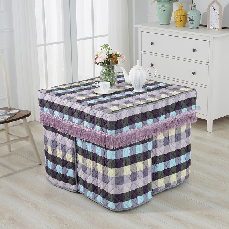 电炉罩套四方桌布冬季2023新款加厚烤火桌子罩套正方形家用烤火被