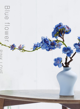 盆栽摆件客厅小花瓶工艺术品装饰室内桌面假仿真插花陶瓷现代简约