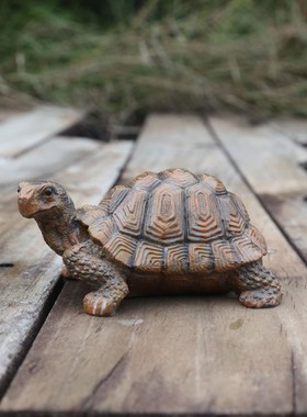 仿真小乌龟摆件鱼缸吉祥物树脂假山流水摆放微景观工艺品花园造景