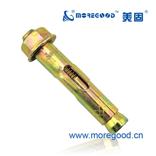 美固盒装 套管式金属锚栓B型水泥混凝土易装型金属铁膨胀螺丝钉