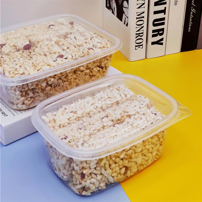 2500ml一次性长方形餐盒商用打包收纳食品保鲜水果零食烤米糖包装