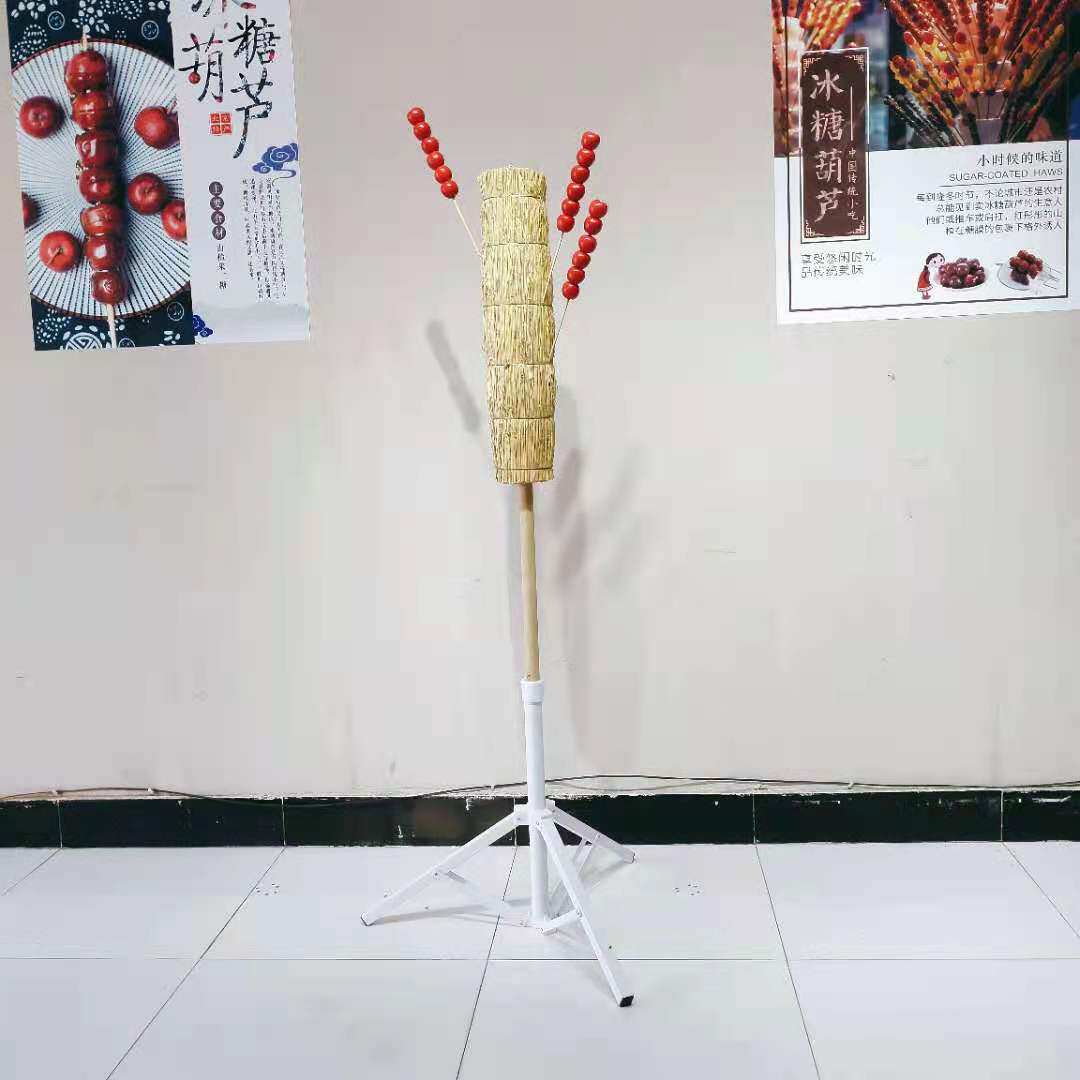 冰糖葫芦稻草把草把子老式靶子道具创意展示肩抗复古演出架子商用