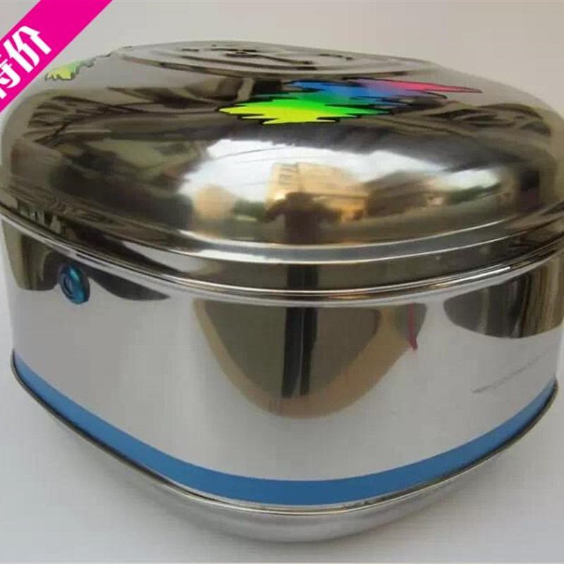 304不锈钢摩托车尾箱 电动车后备箱特大号天剑EN125湾梁车工具箱