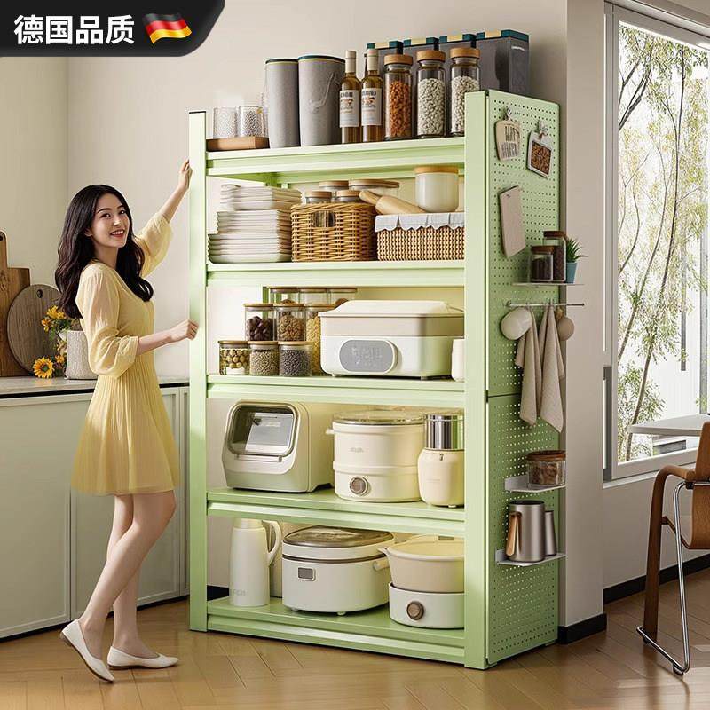 德国厨房多功能置物架落地多层家用微波炉烤箱收纳层架子货架置物,厨房/烹饪用具,微波炉置物架,淘宝优惠券,粉丝福利购,淘宝优惠卷