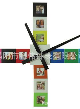 14寸烤相框时尚钟表相4481彩色I创意时尚漆铝Y制D相框钟