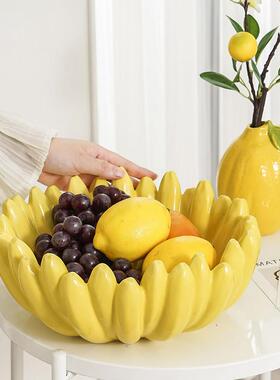 瓷VRK创意家用零食水果件盘多巴茶几高胺颜值摆盘客厅陶餐桌轻奢
