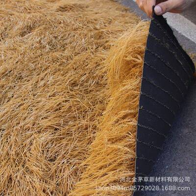 防假火仿真茅草稻PDD草伞草阻燃装凉宿亭木屋民农家户外仿饰真茅