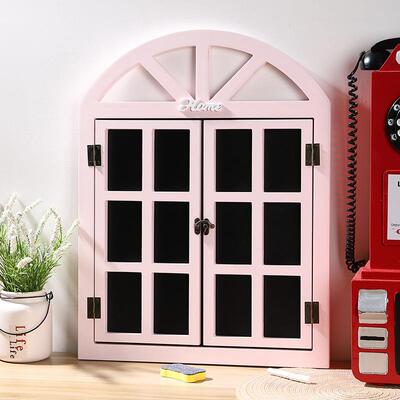 创店意假窗道装饰新咖啡餐厅小清窗户留言板墙面可7702A挂壁具木