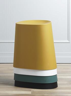 北欧风格不规简则约子凳塑OW-233料脚凳圆凳创意可叠个加性茶几矮