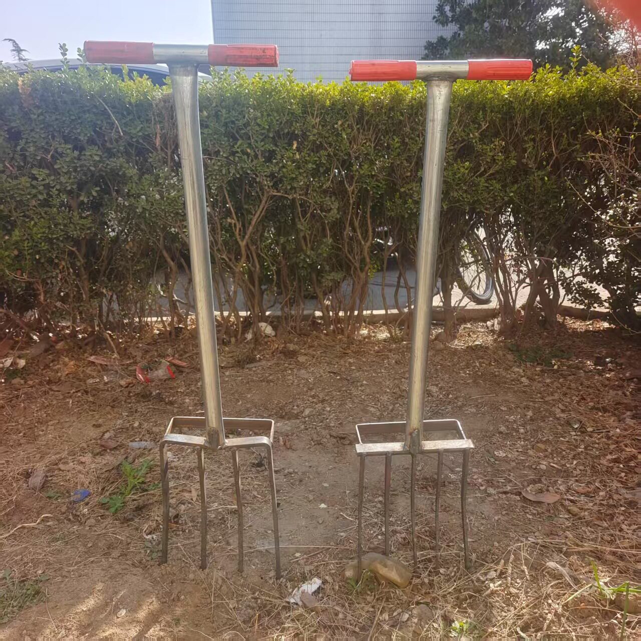 钢叉翻地神器松土叉子挖蒜挖姜工具四齿五齿锰钢一体开荒挖大葱叉