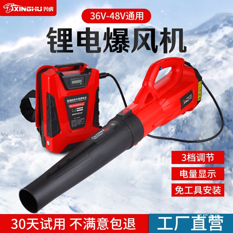 大功率便携背负手持锂电吹风机吹雪落叶公道路电动树叶吹灰尘风机