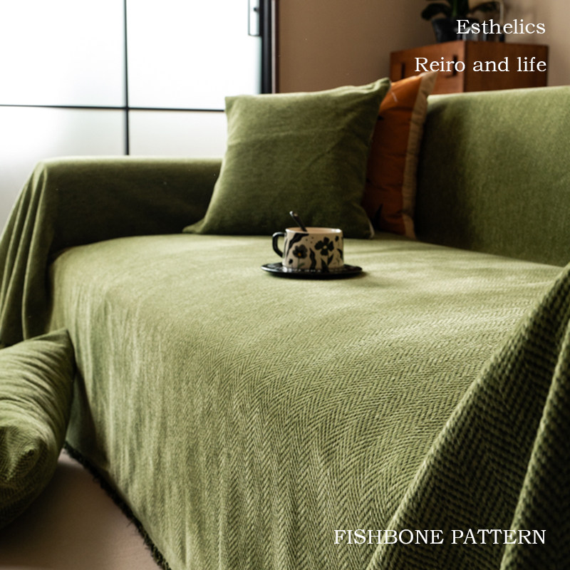 沙发巾中古风四季通用一片式全盖雪尼尔盖巾布防滑沙发套罩沙发垫,居家布艺,沙发套,淘宝优惠券,粉丝福利购,淘宝优惠卷