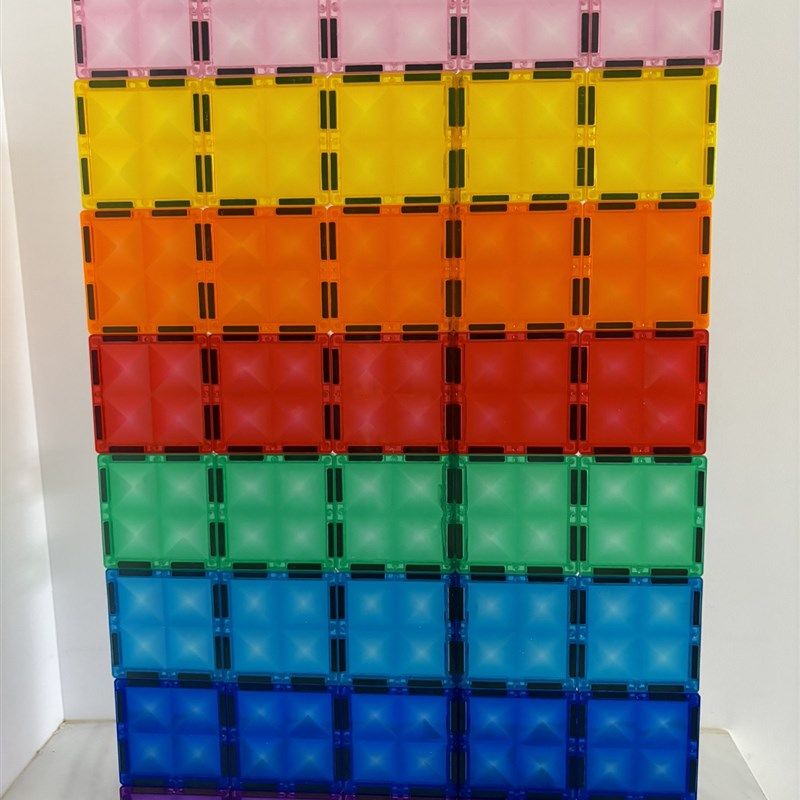 科博散片科博星芒强磁彩窗磁力片散片补充片试玩套餐配件