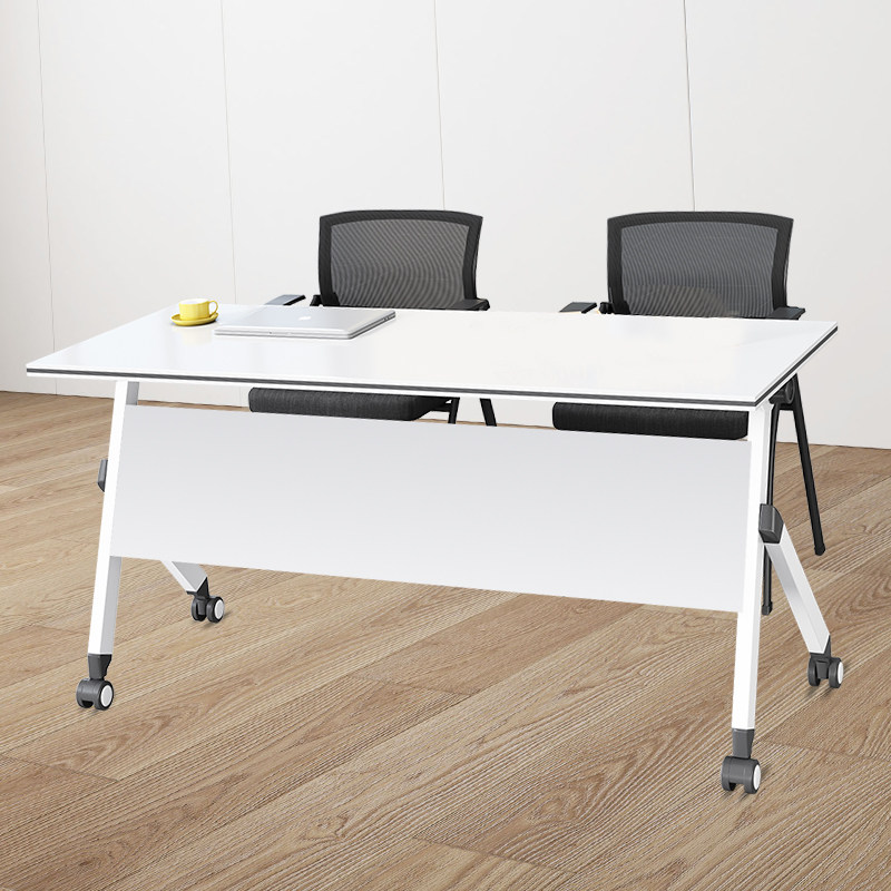 折叠培训桌可移动拼接长条桌多功能双人位辅导办公桌会议桌椅组合
