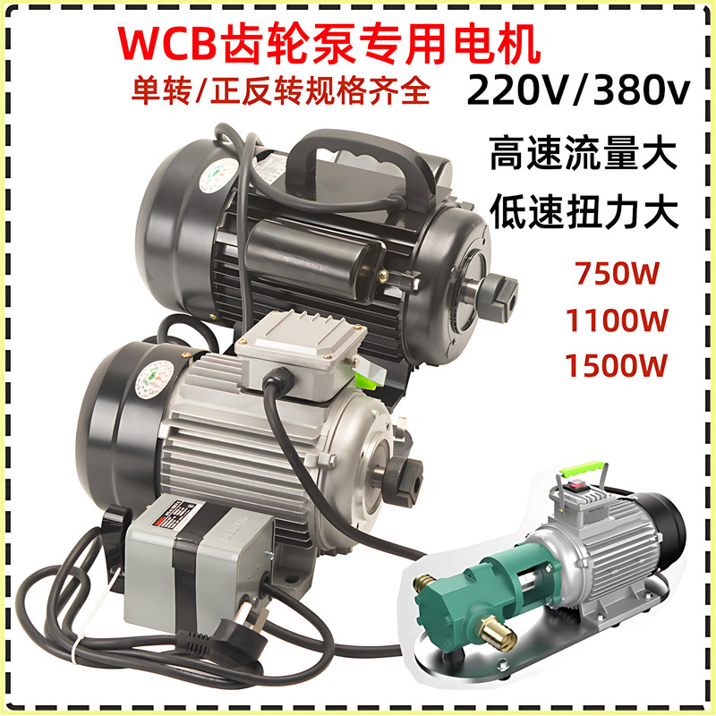 正反转WCB齿轮泵电机自吸式齿轮泵不锈钢电动抽油泵柴油220V380V