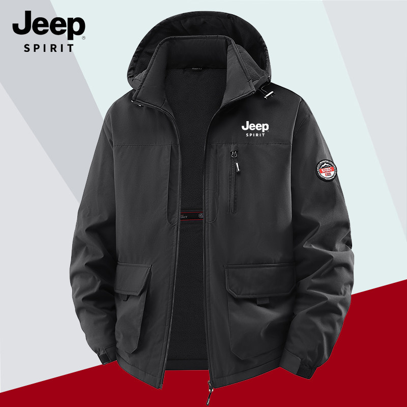 JEEPSPIRIT春秋男防风防水夹克