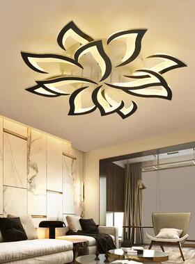 跨境款客新厅灯简约现代大气l后ed吸IWV顶灯现代亚克卧室书力房灯