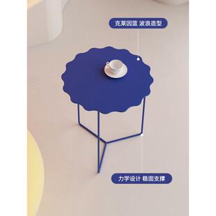 丹麦J茶INFA克莱蓝小几A边几轻奢LSH沙发客因厅新款创意铁艺桌子