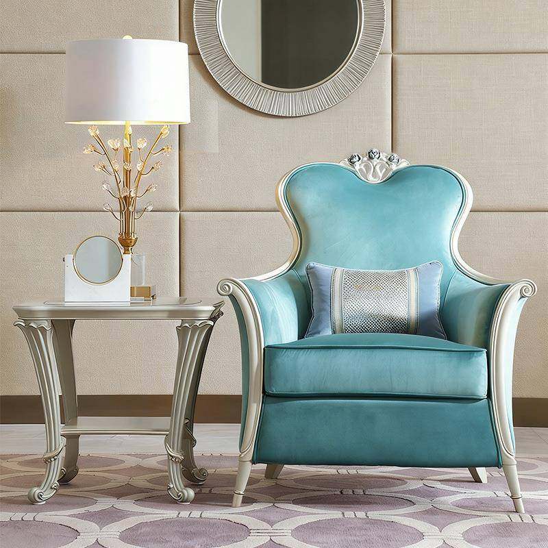 法SFC椅式复古实木沙发布艺雕花别墅客厅轻奢高沙扶发手背老虎椅,鲜花速递/花卉仿真/绿植园艺,其它园艺用品,淘宝优惠券,粉丝福利购,淘宝优惠卷