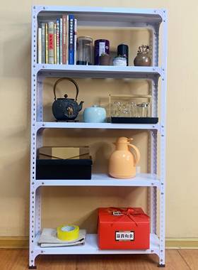 缝cs22150CM宽多层角钢货架夹置物架玩书架阳台纳整理落地组具合